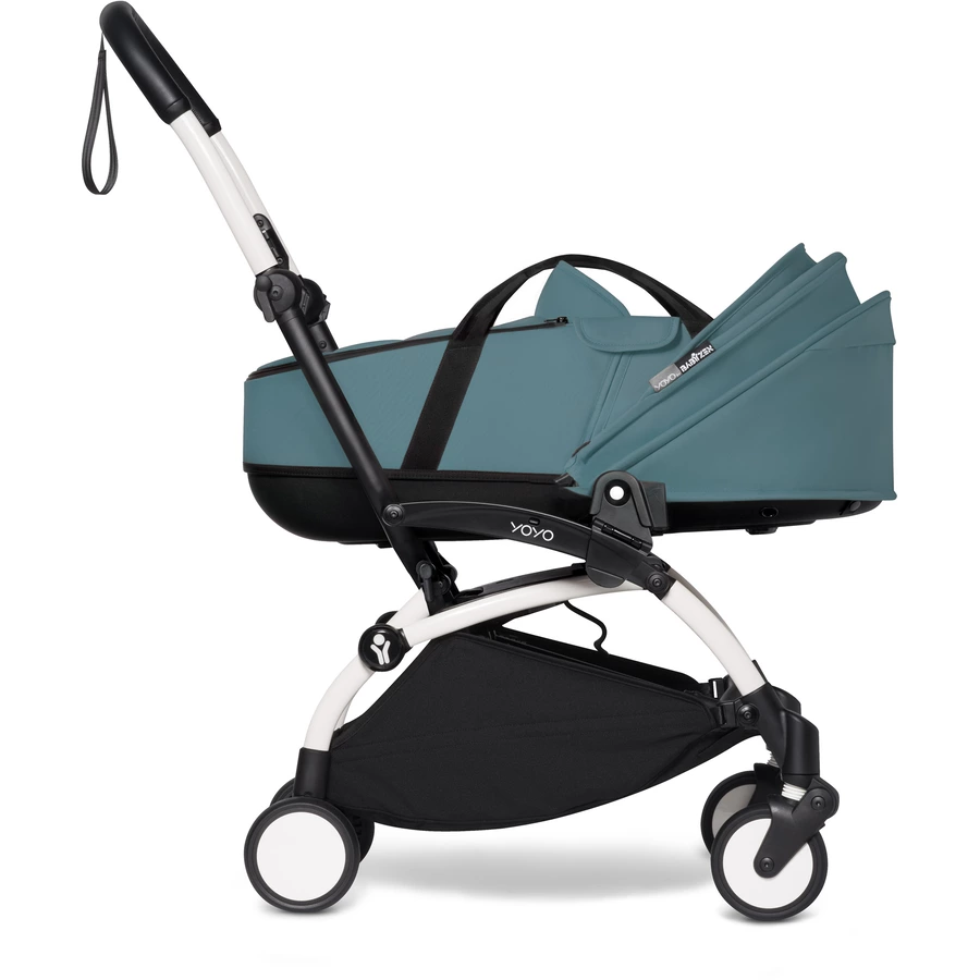 BABYZEN Kinderwagen YOYO2 0+ White mit Liegewanne Aqua
