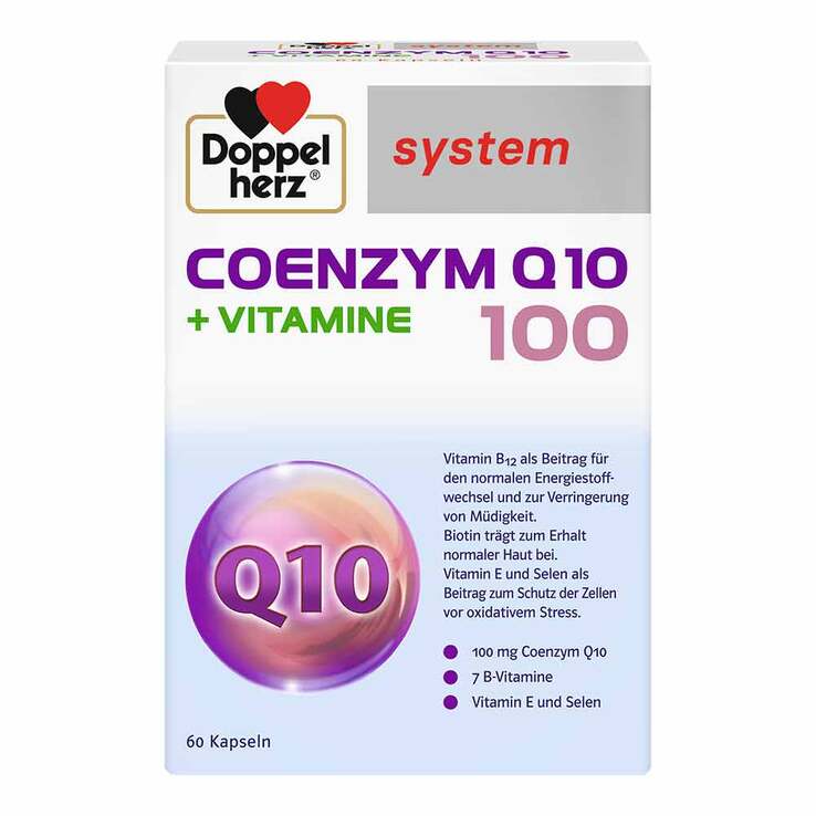 Doppelherz system Coenzym Q10 100 + Vitamine Kapseln, 60 St