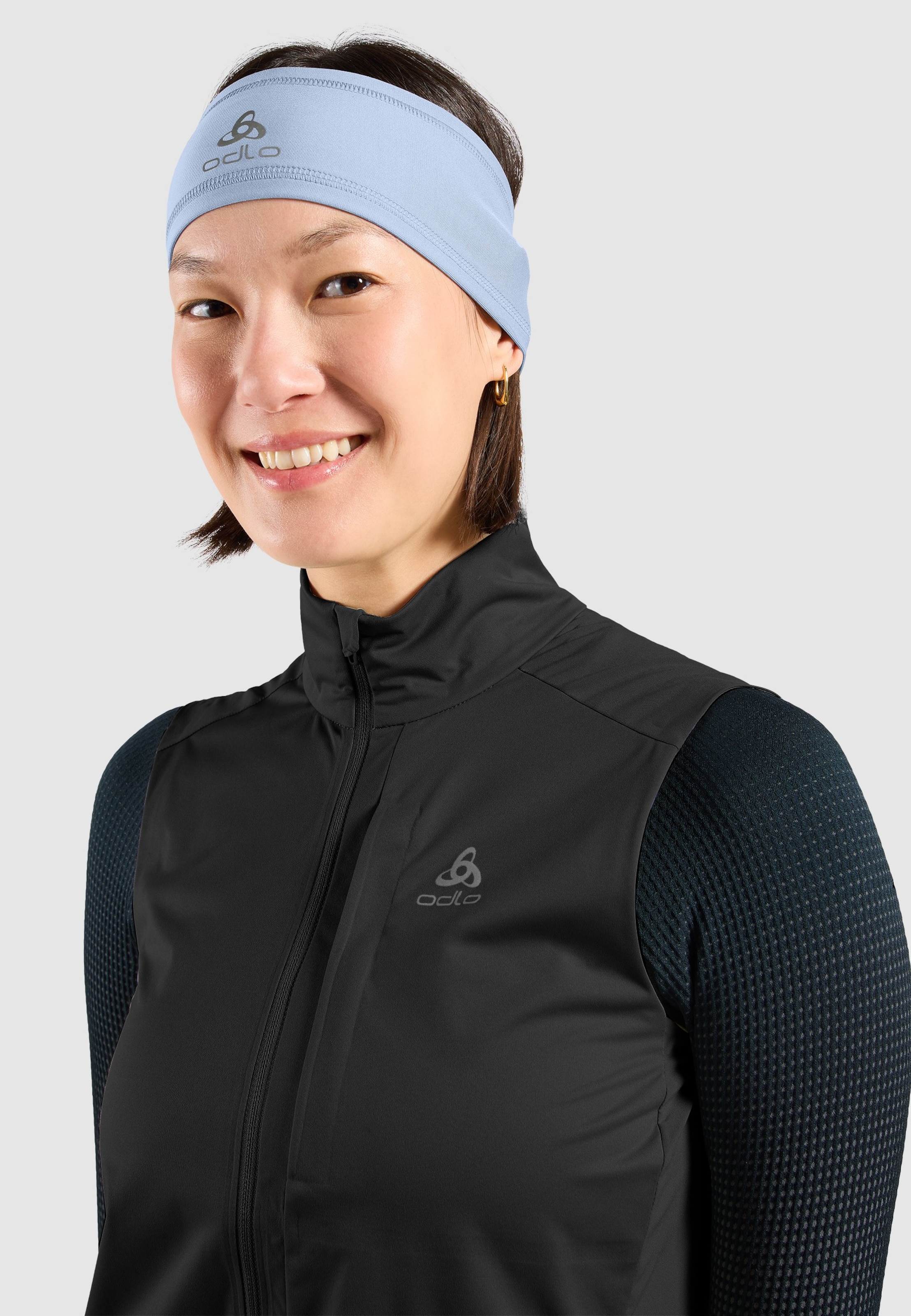 Polyknit Warm Stirnband in Blue heron
