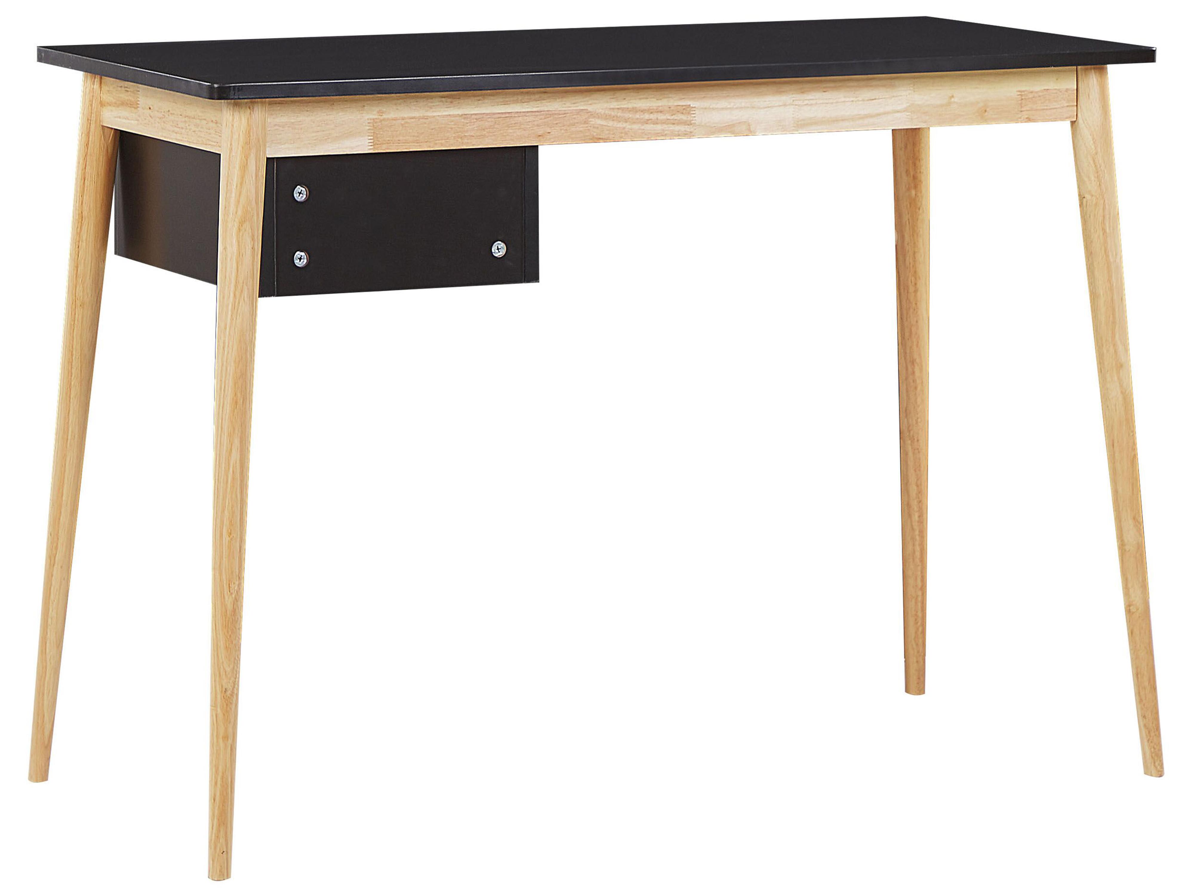 Bureau EBEME Zwart 106 cm 48 cm met opbergruimte