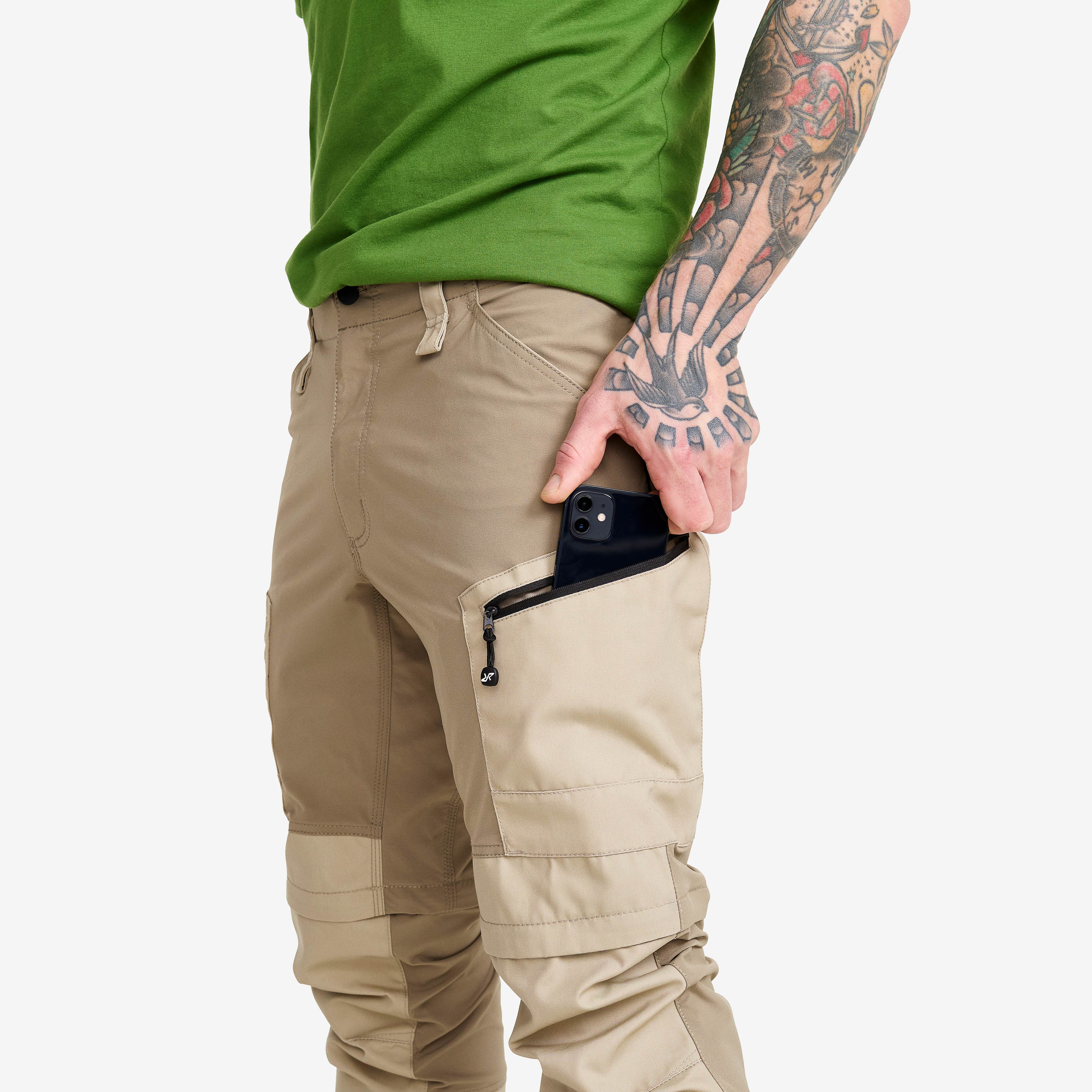 RVRC GP Pro Zip-off Pants Herre Aluminium/Brindle