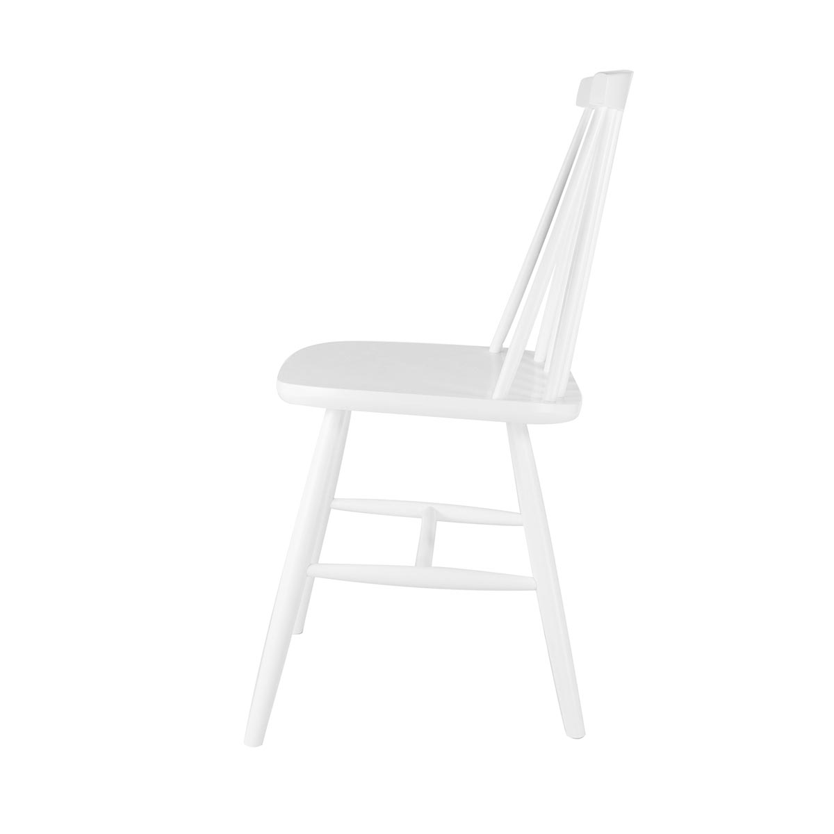 Houten spijlenstoel Filou - wit