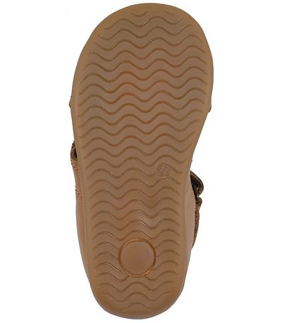 Pom Pom Sandalen - Starter Zwei Klettband - Camel