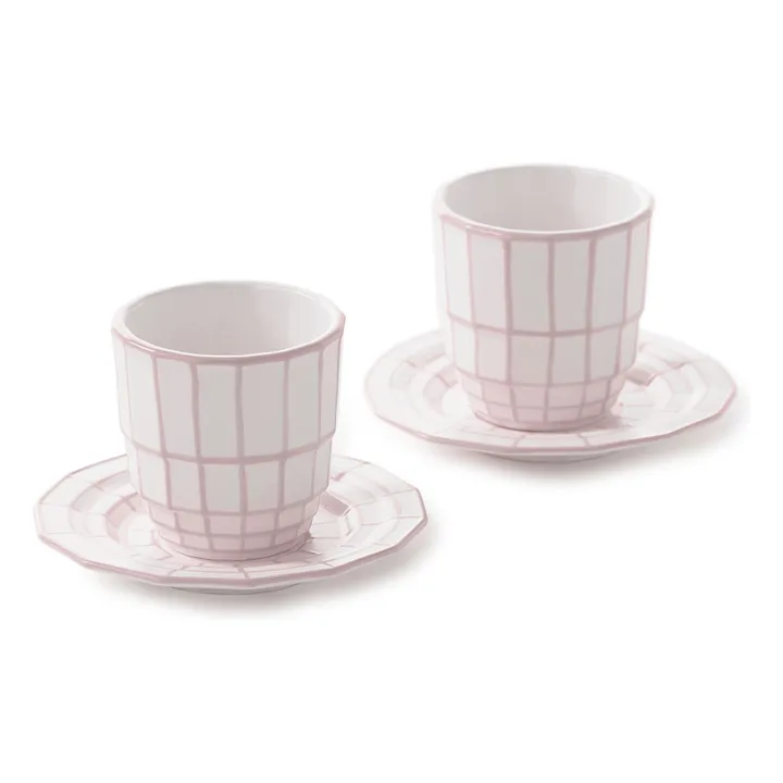 Pols Potten Tasses à espresso Digi - Set de 4 | Rose