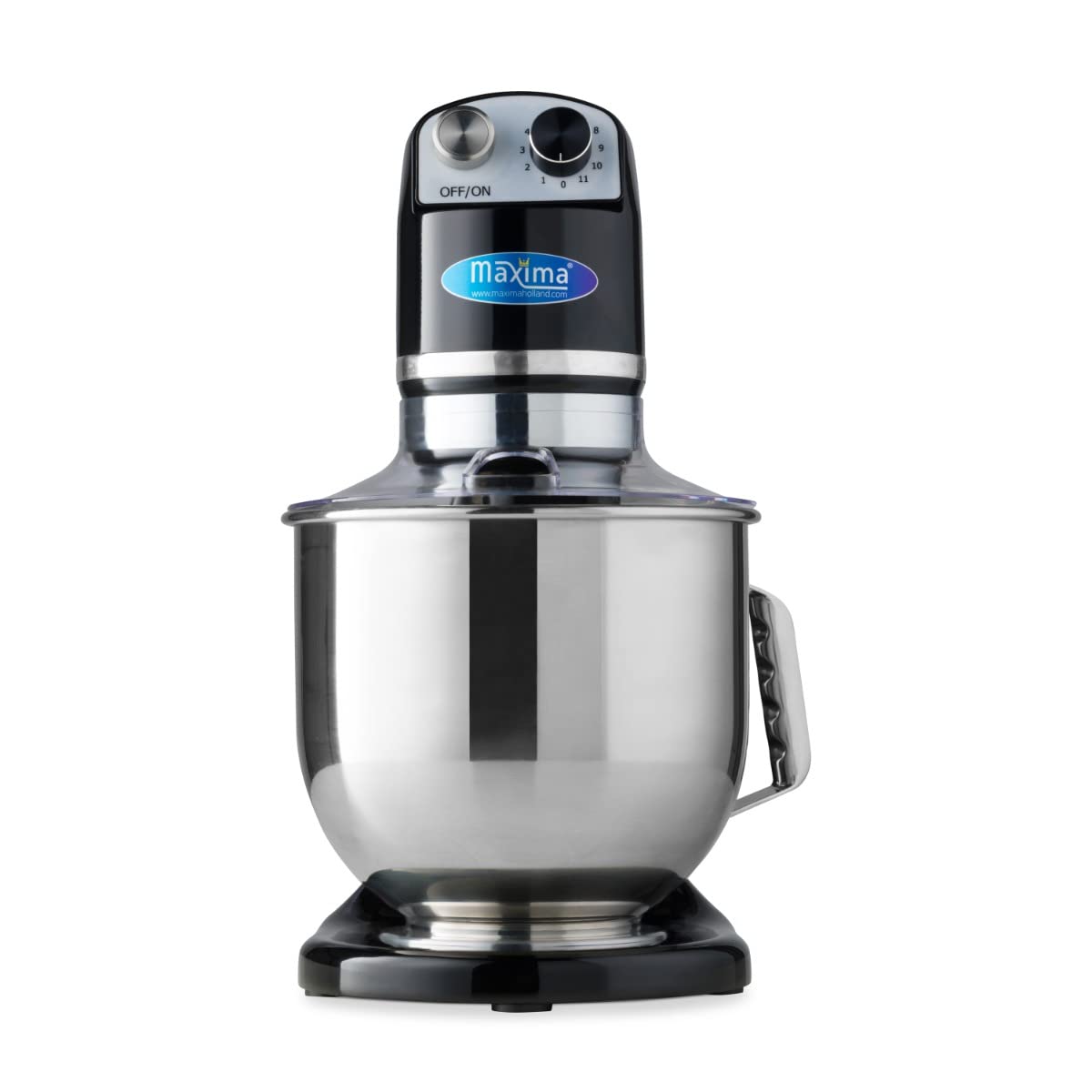 Planetenmixer 7 l, bis zu 2 kg Teig, schwarz – Edelstahl-Rührschüssel – 11 Geschwindigkeiten – Küchenmaschine – Standmixer – Lebensmittelroboter – 7 Liter