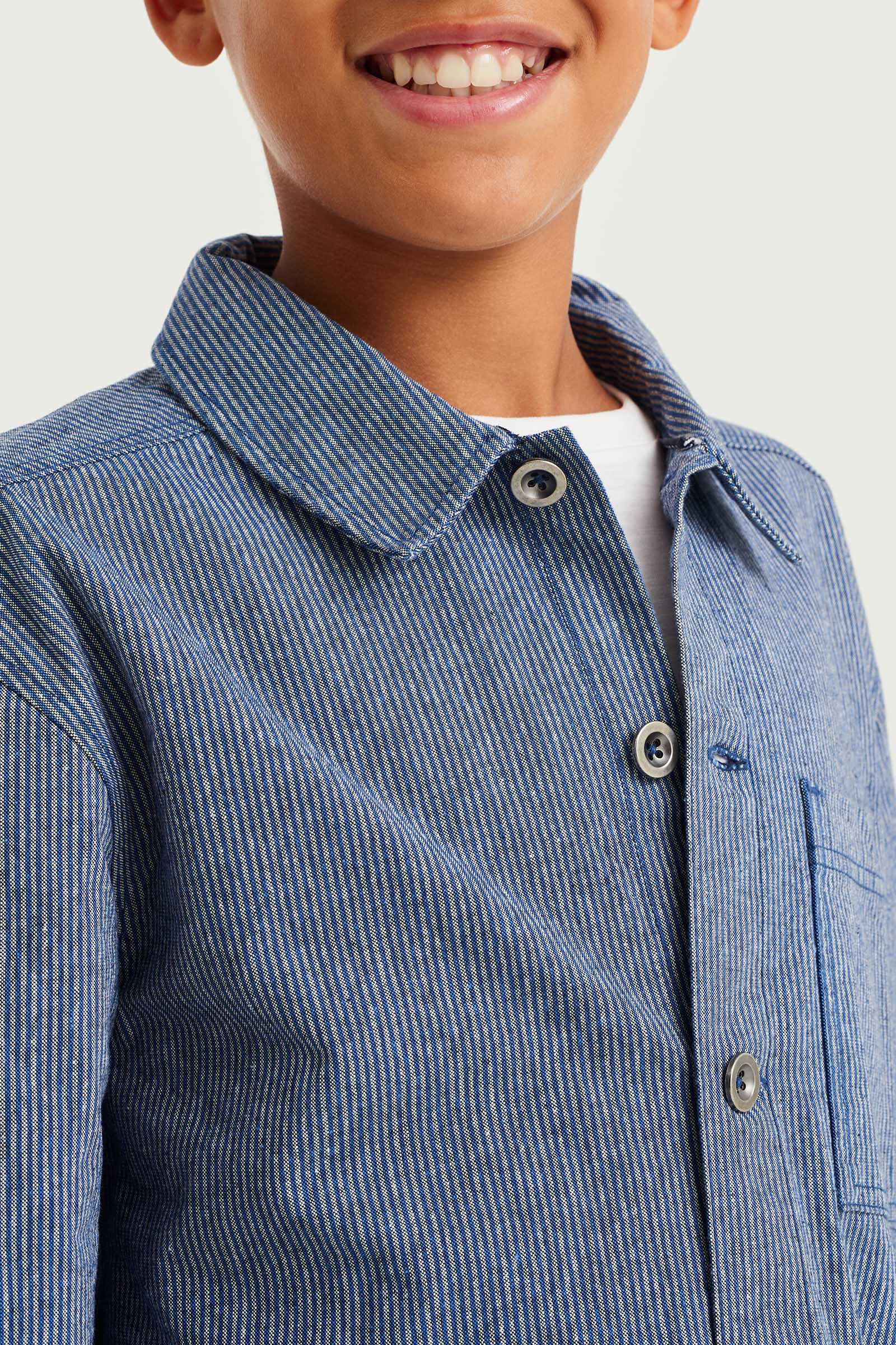 Jongens overhemd met dessin Blue Ridge Blauw