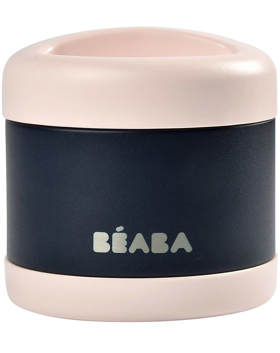 Edelstahl-Thermobehälter LUNCH (0,5L) in light pink/nightblue