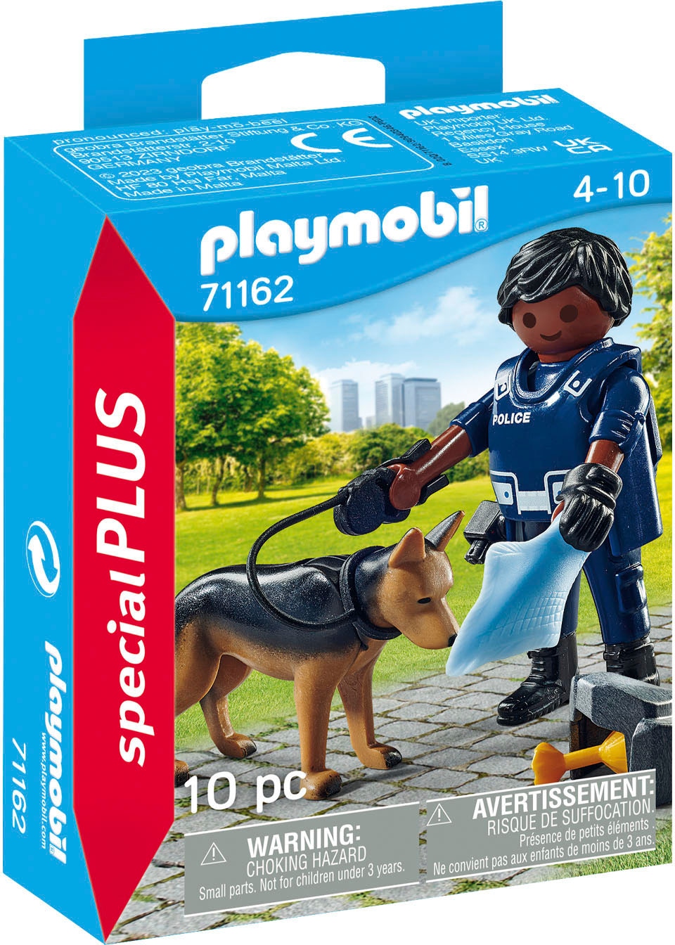 Playmobil® Konstruktions-Spielset »Polizist mit Spürhund (71162), Special Plus« Made in Europe