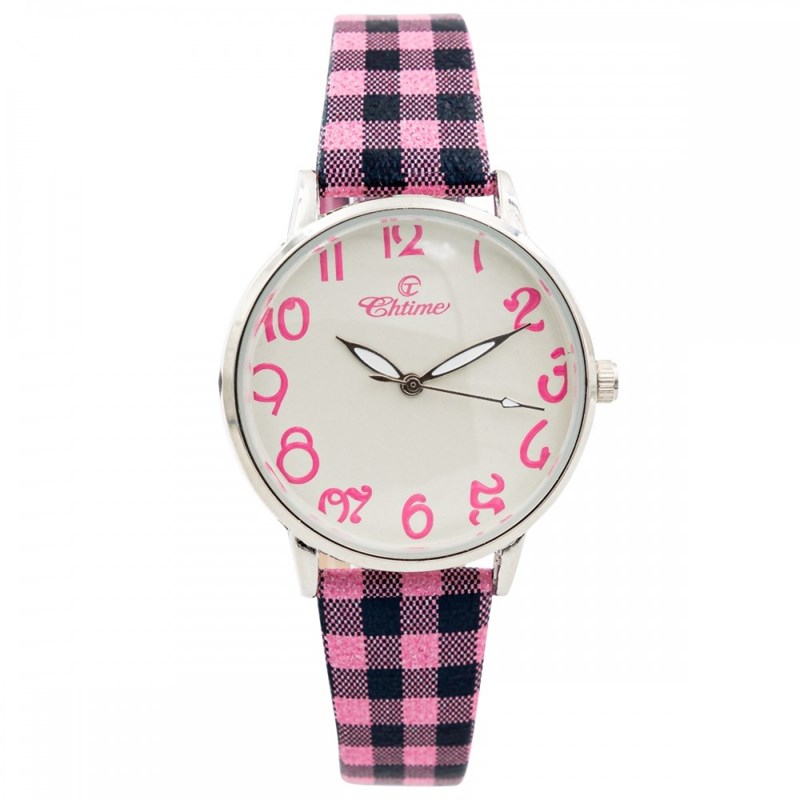 Montre Femme CHTIME bracelet Cuir Rose