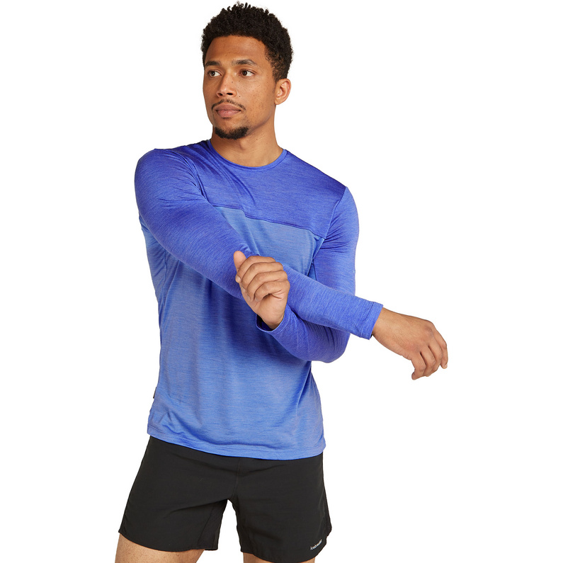 Icebreaker Herren 125 Cool-Lite Sphere Colour Black Longsleeve