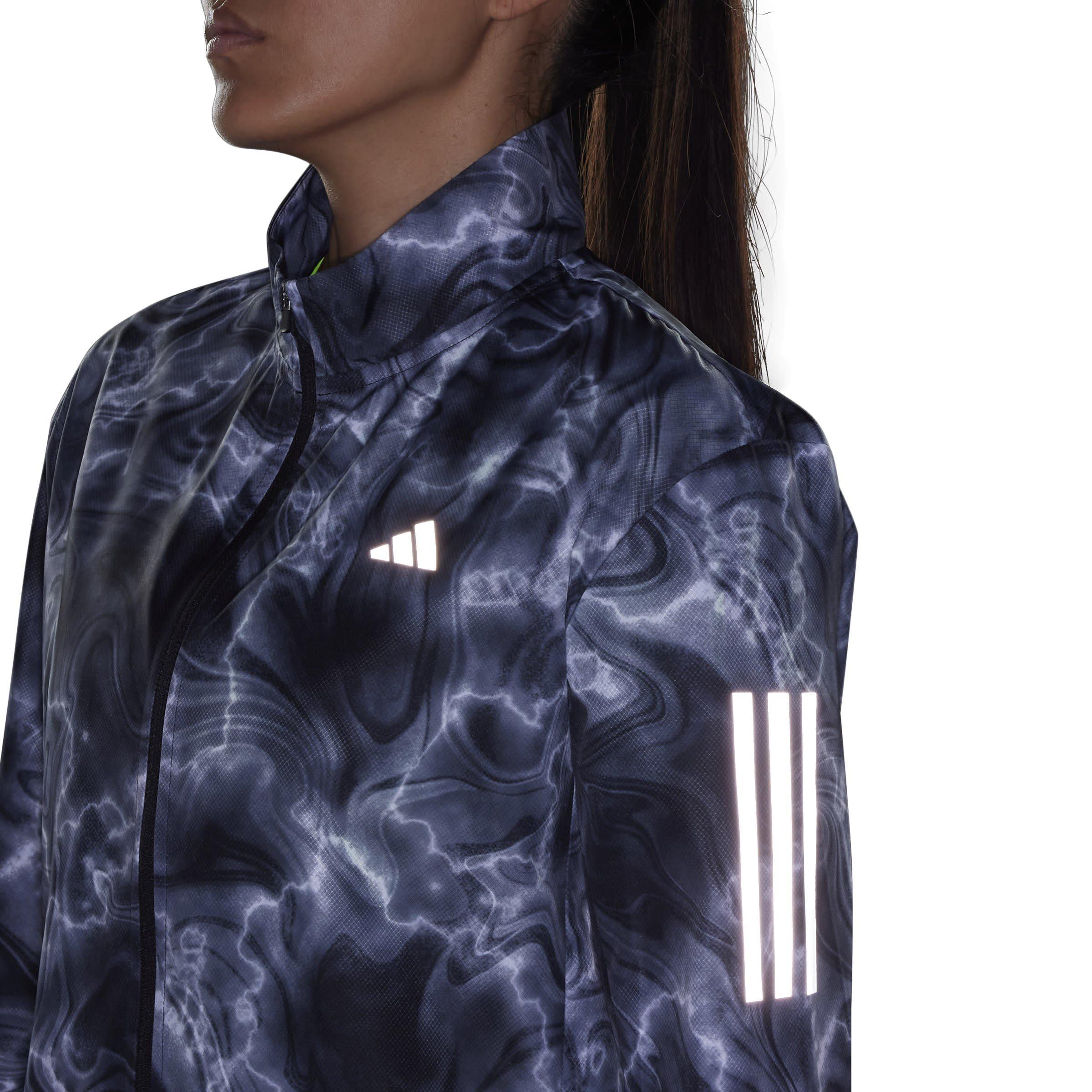 adidas Own the Run Allover Print Running Windbreaker Womens