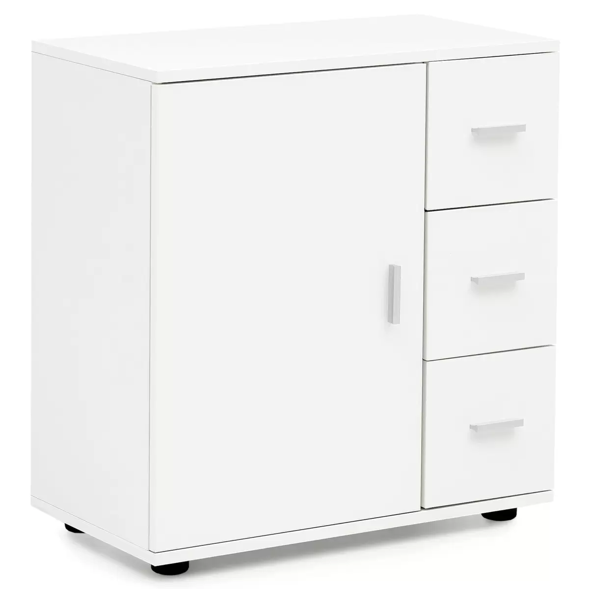 Kommode Almanera silber,weiss