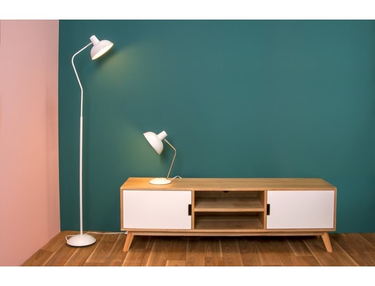 LEITMOTIV - Lampe à poser Lampe en métal à poser hood blanc