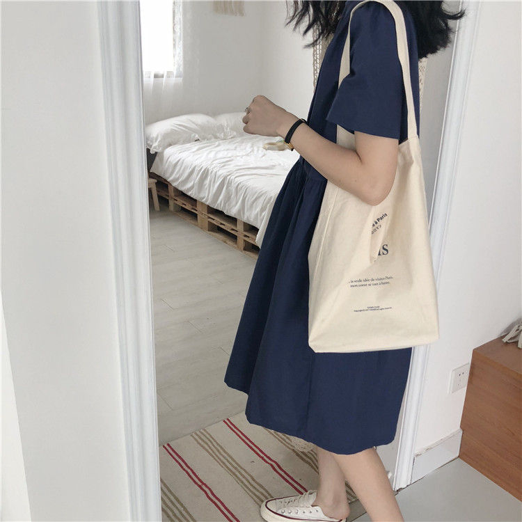 Milha - Canvas draagtas met letters