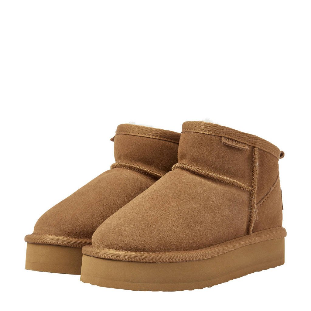 Vingino Sofia Lowsuède enkelboots cognac
