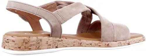 Gabor taupe 62.736.30 - maat 9.5 sandaal taupe - maat 9.5 Calandschoen
