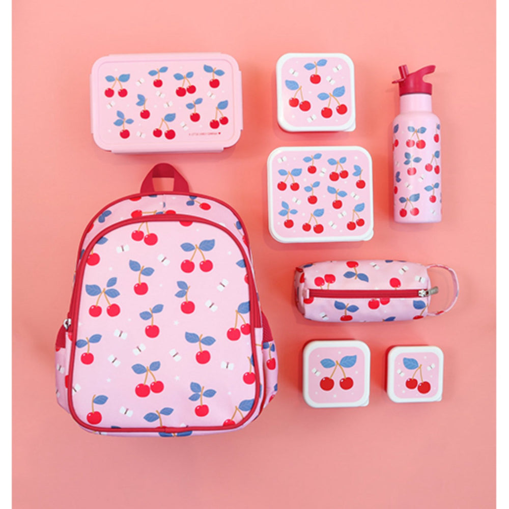 Køb A Little Lovely Company Cherries Lunch & Snack Box Set