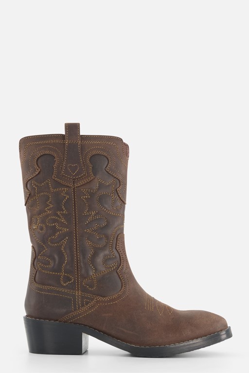 Shoesme Cowboylaarzen bruin Leer