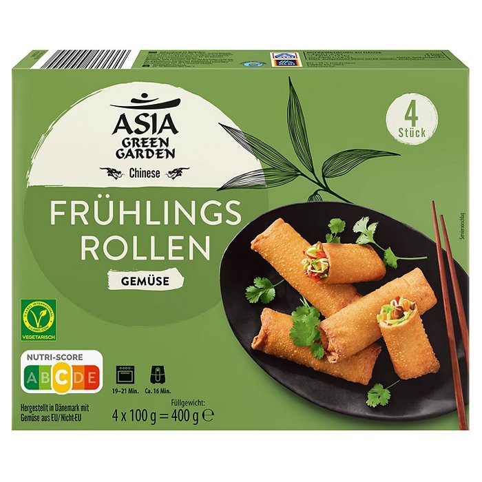 ASIA GREEN GARDEN Frühlingsrollen 400 g, Vegetarisch