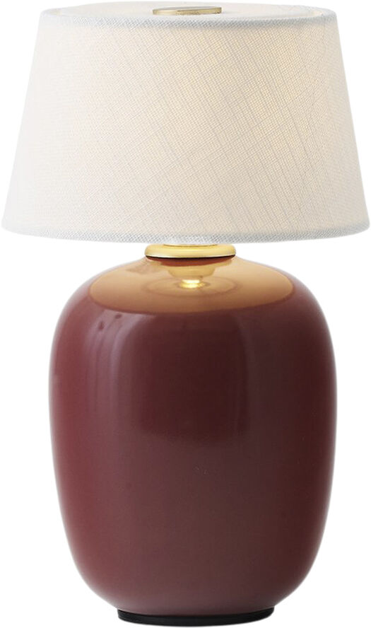 Audo Copenhagen Torso Table Lamp, Portable, Ø11,7, Brun