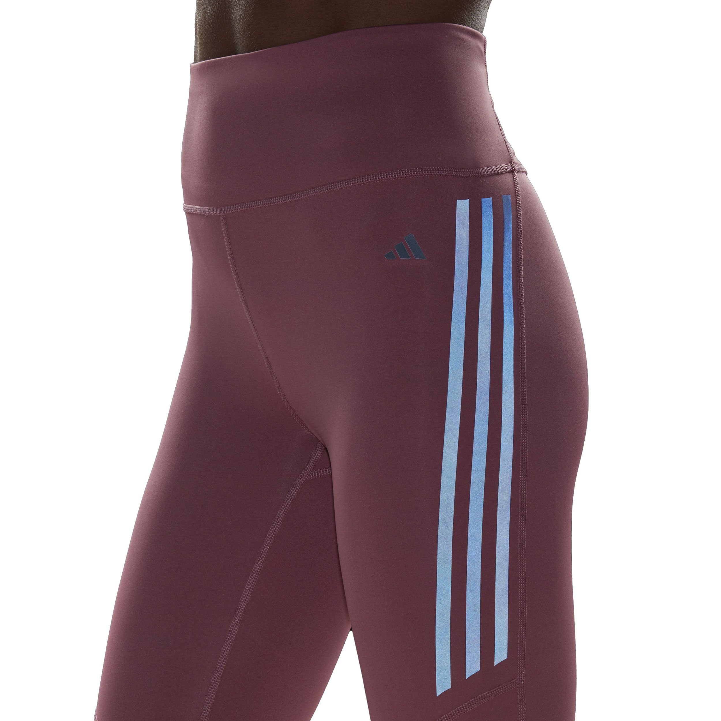 adidas DailyRun 3 Stripes 7/8 Collant Tight Femmes - Pink