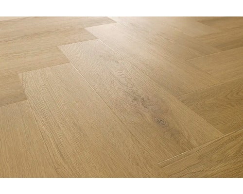 Vinyl Rigid 5.0 Herringbone Bourbon Oak