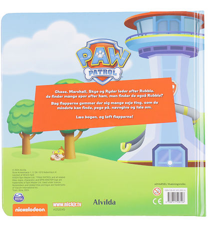 Alvilda Bog m. Flapper - Paw Patrol - Find RubBlå - Dansk