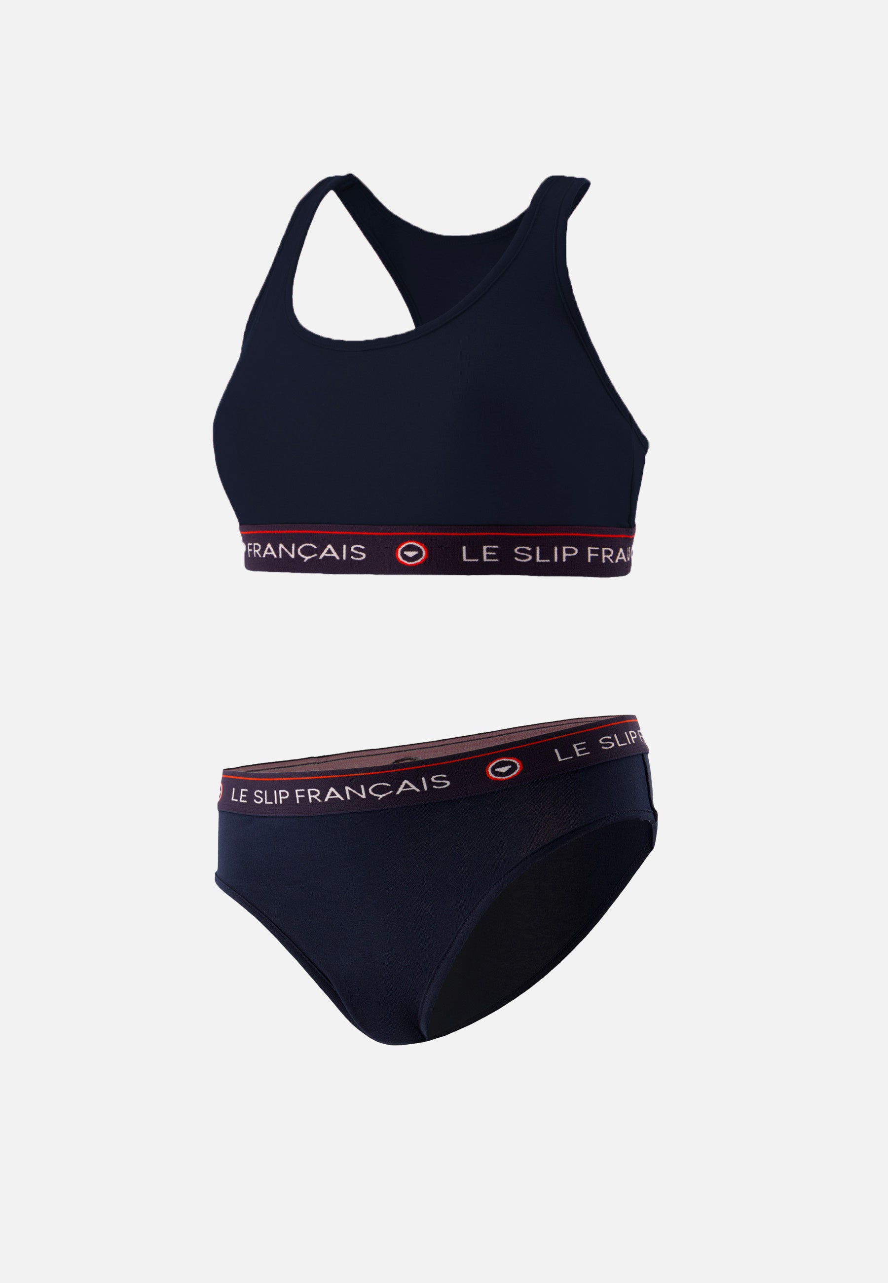 Pack culotte brassière en coton-Pack Tapageuse Rieuse Marine