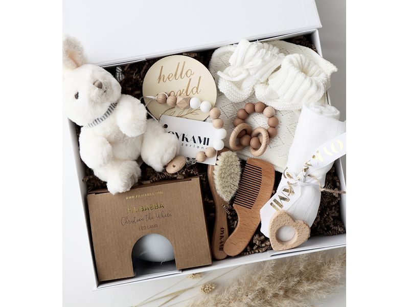Oykami Geschenkset Paris Weiss Geschenkbox zur Geburt
