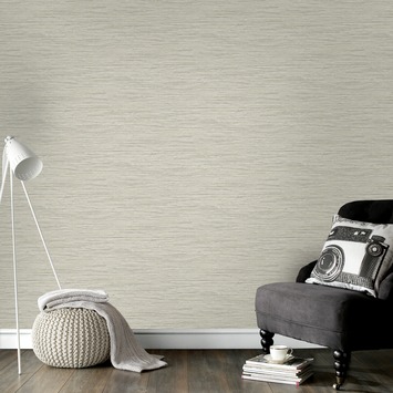 Vliesbehang Bamboe crème 104525