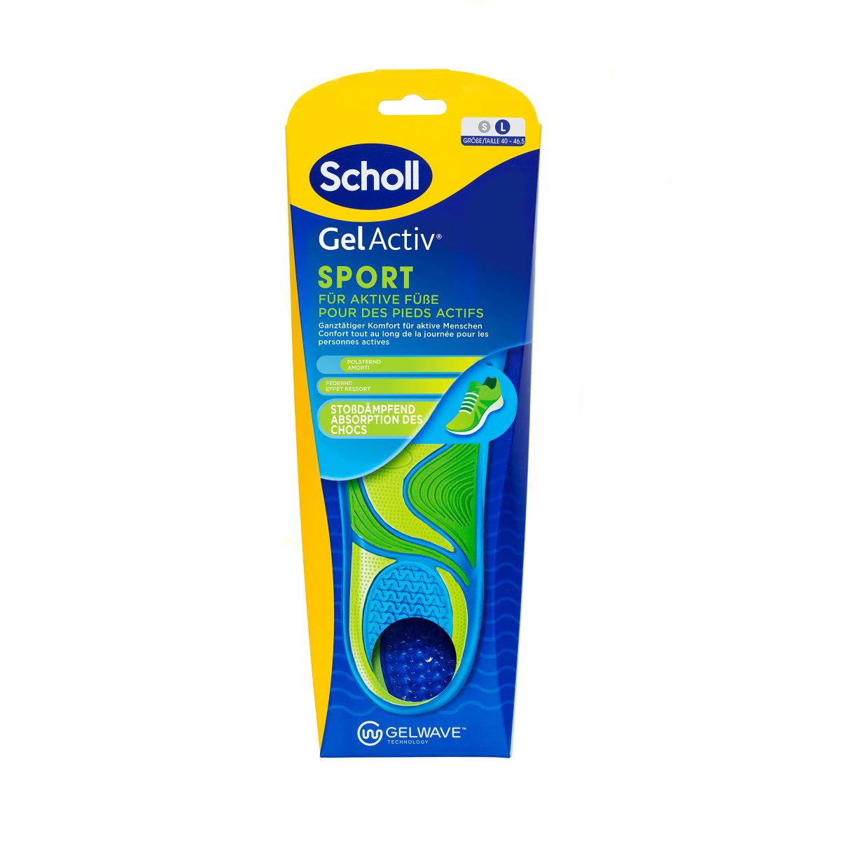 SCHOLL GelActiv Trainer Einlegesohlen<br>1 Paar, Box, L, mit GelWave-Technologie