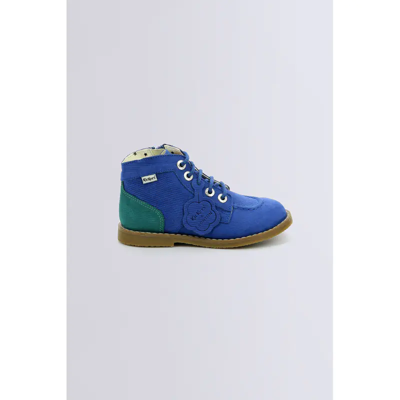 KOUKLEGEND X BONTON BLEU VERT BOTTINES Cuir Garçon