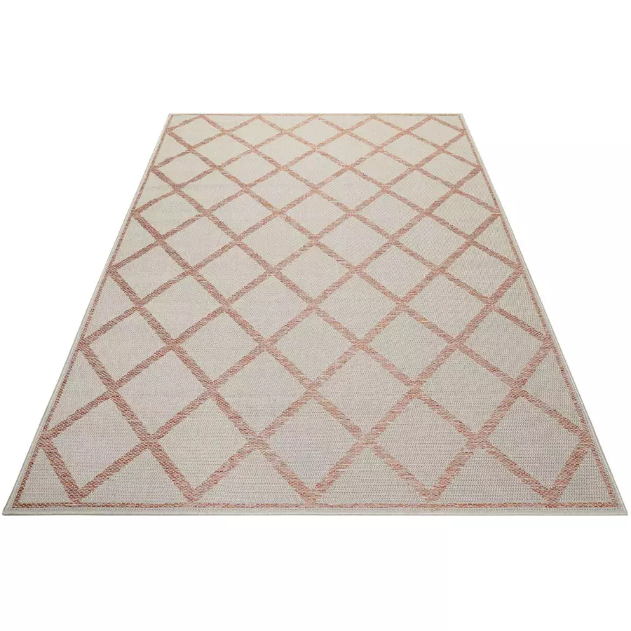 Esprit Outdoorteppich In & Outdoor Sparkle Outdoor (Rhomb) beige orange