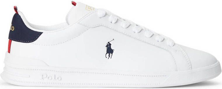 Polo Ralph Lauren Heritage Court-ii Top Fashion sneakers Schoenen white navy red maat: 42 beschikbare maaten:41 42 43 44 45 46