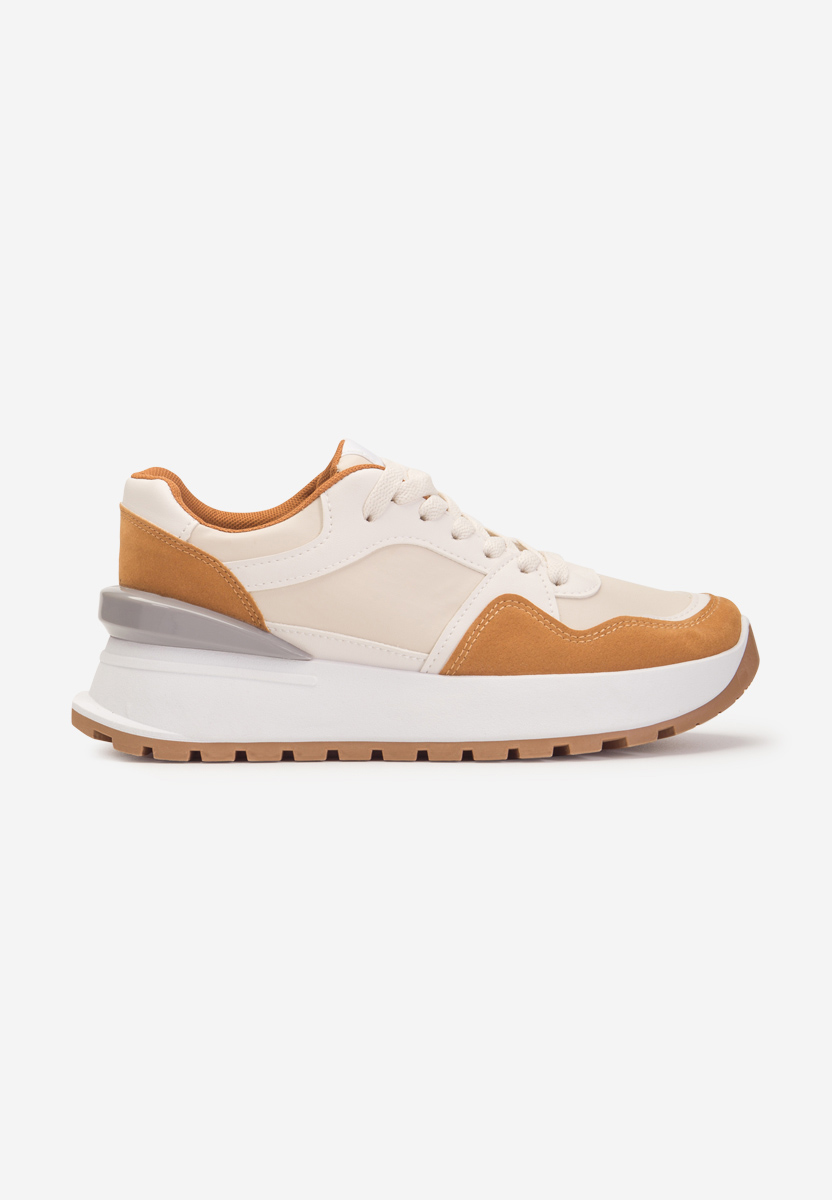 Baskets pour femme beige Wonda