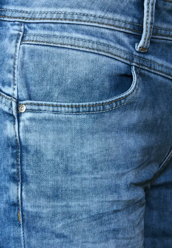 Jeans Bermudashorts - authentic light indigo wash