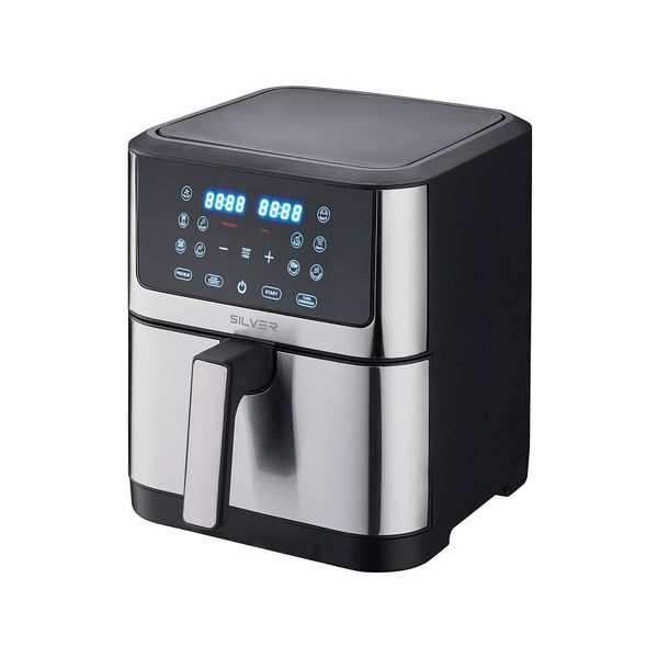 Fritadeira Silver Ar Quente Atenas IP810D 8L 1800W Preta/Cinza
