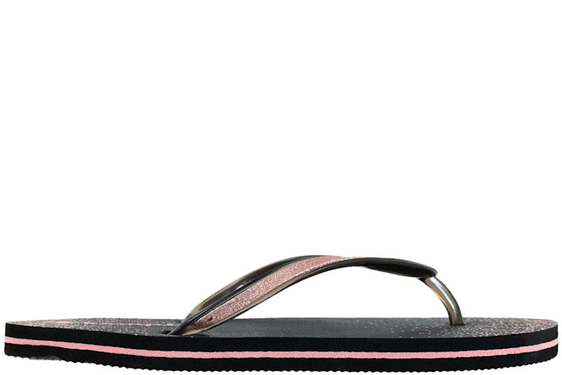 CHAMPION SLIDE SLIPPERS I SORT EVA MED GLIMMER