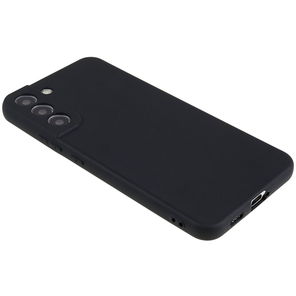 Samsung Galaxy S22 5G Gummi Case Hülle mit Kameraschutz - Schwarz (Matt)