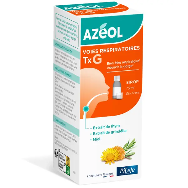 Sirop Bien Etre Respiratoire Azeol 75ml Pileje