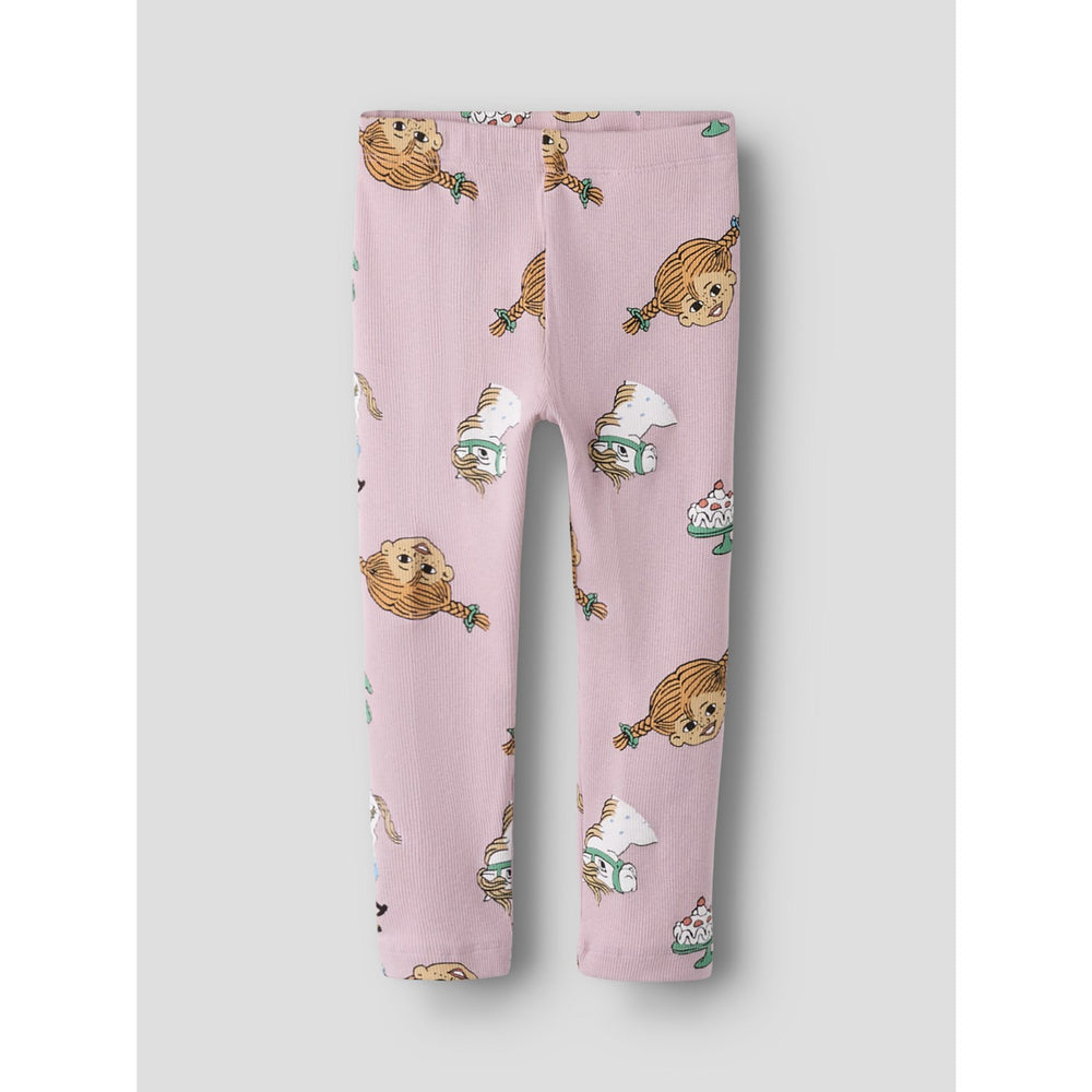 Køb Name It Keepsake Lilac Nmfsoca Pippi Leggings Sky