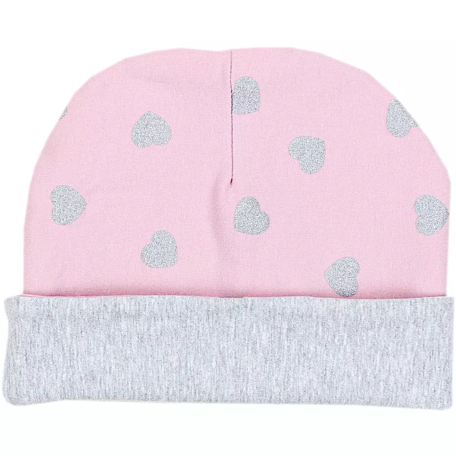 TupTam Unisex Kinder Beanie Mütze Schlauchschal Set rosagrau