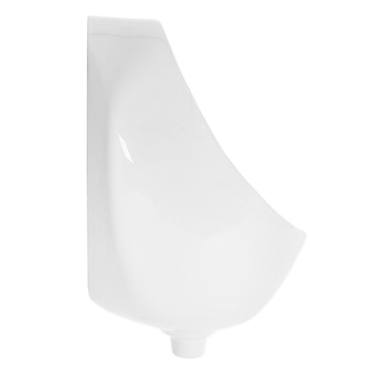 ECD Germany Urinoir, achteraansluiting, wit, hoogwaardig keramisch urinoir, modern design, 35 x 42 x 30 cm, rond, randloos, achterafvoer, toileturinoir, zuigurinoirbak
