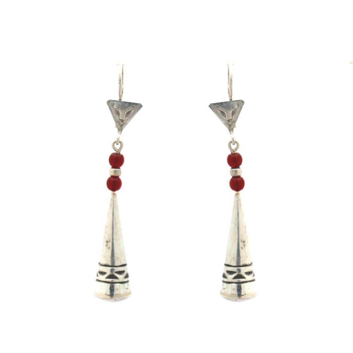 boucles d'oreille touareg perles