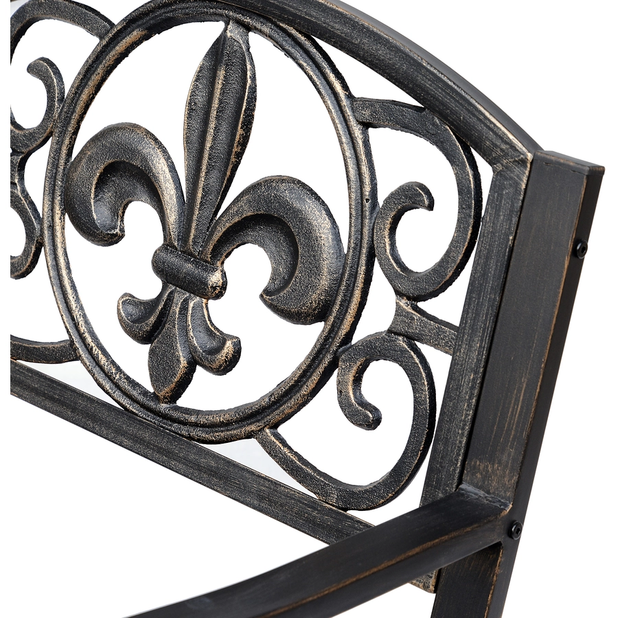 Outsunny Gartenstuhl im Antik-Optik bronze