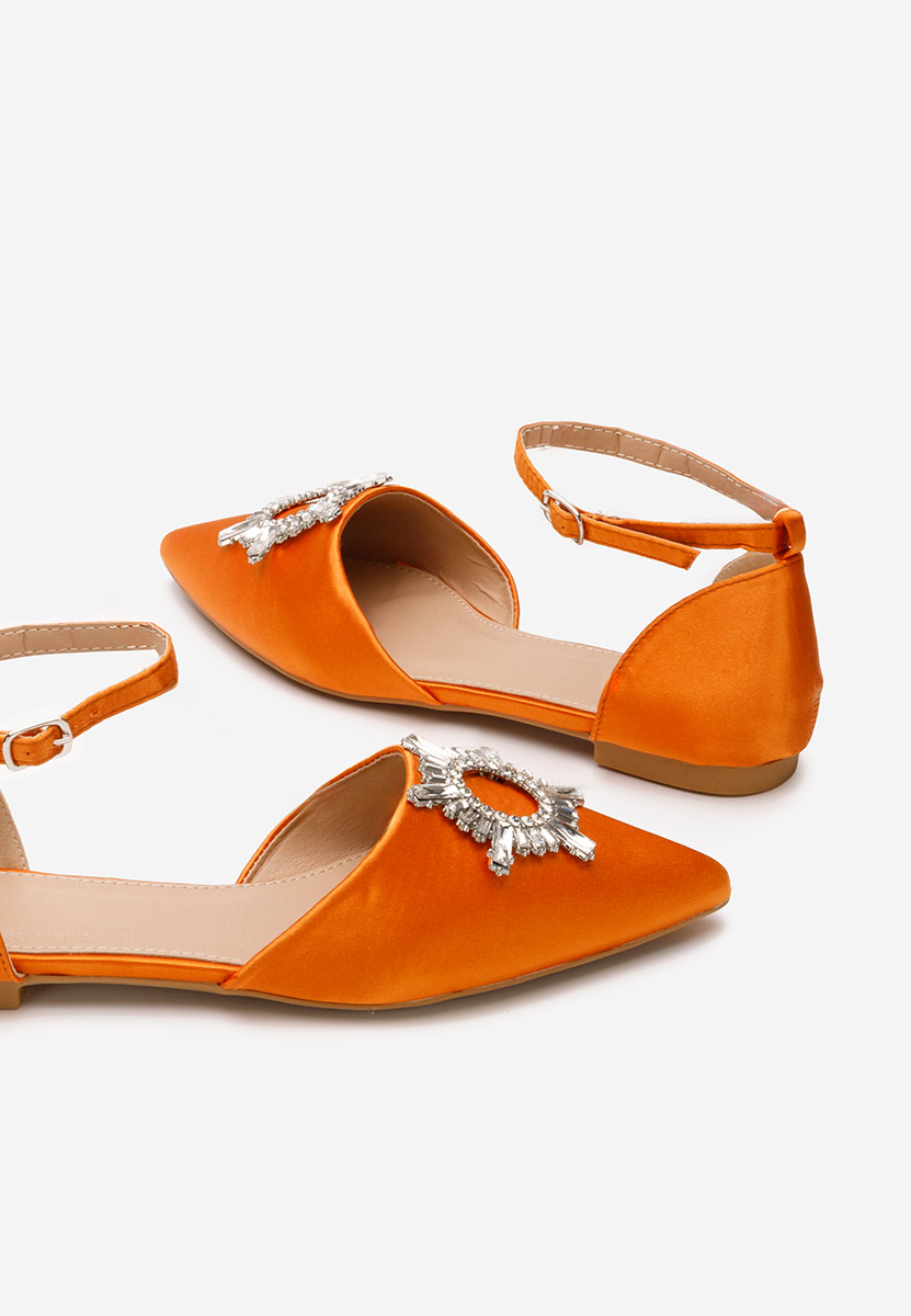 Ballerines à bride orange Laidia
