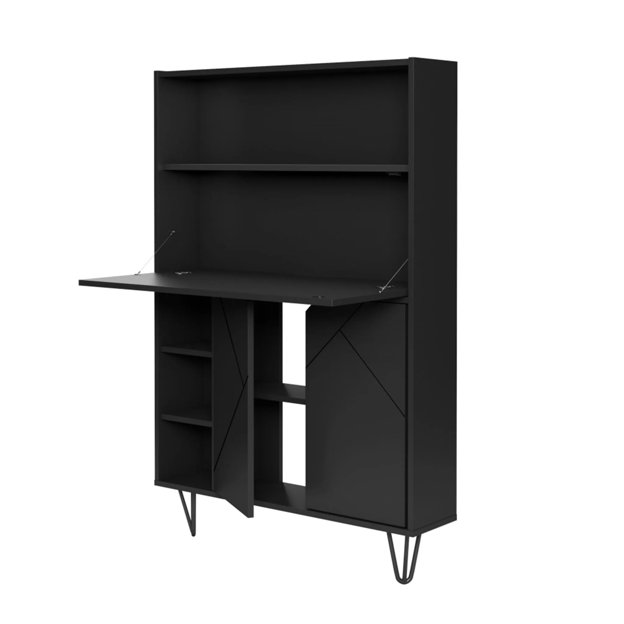 Nexera Bureau Mural Slim - Noir
