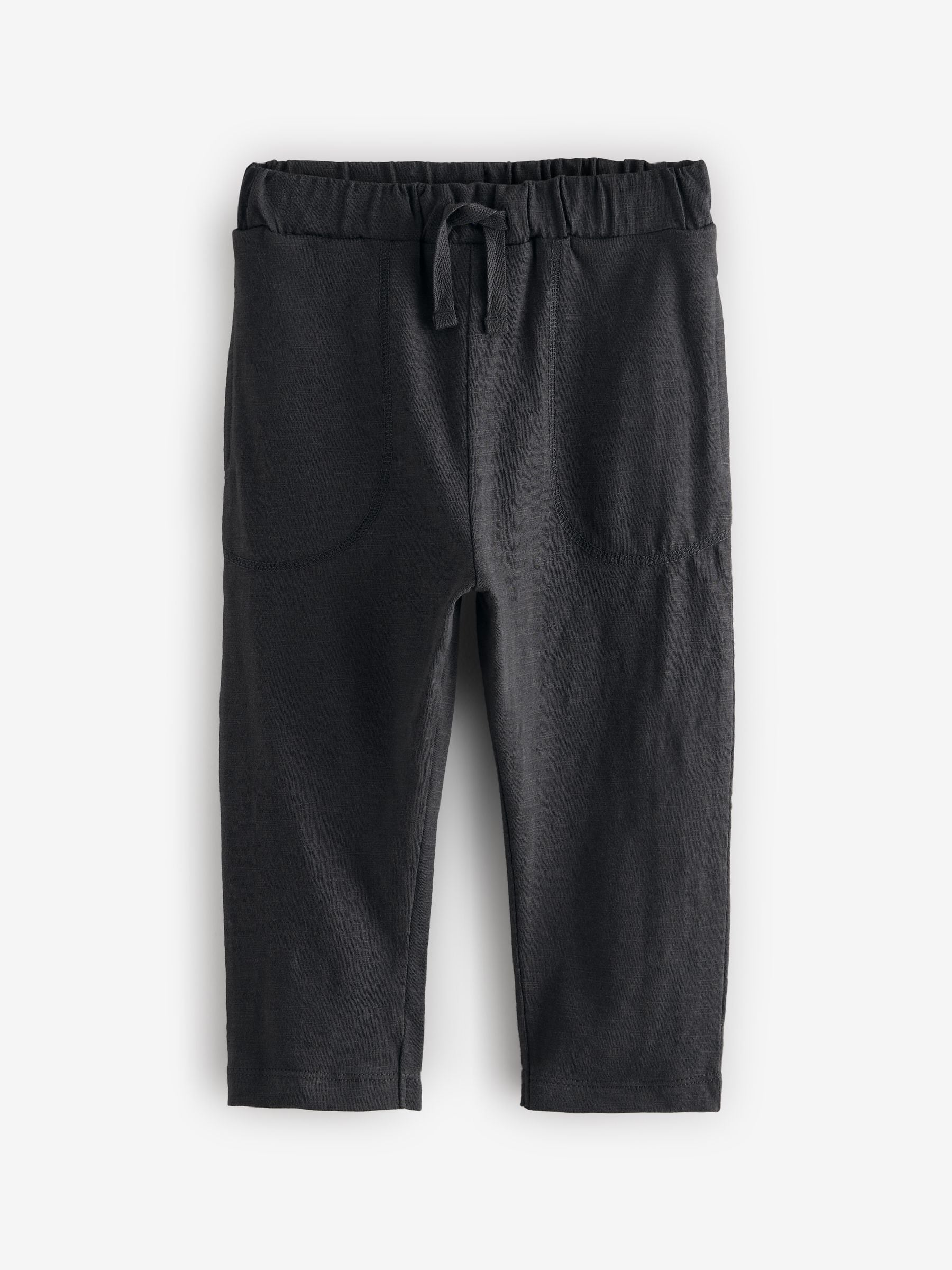 Antraciet - Lichte 100% katoenen jersey joggingbroek (3 mnd - 7 jr)