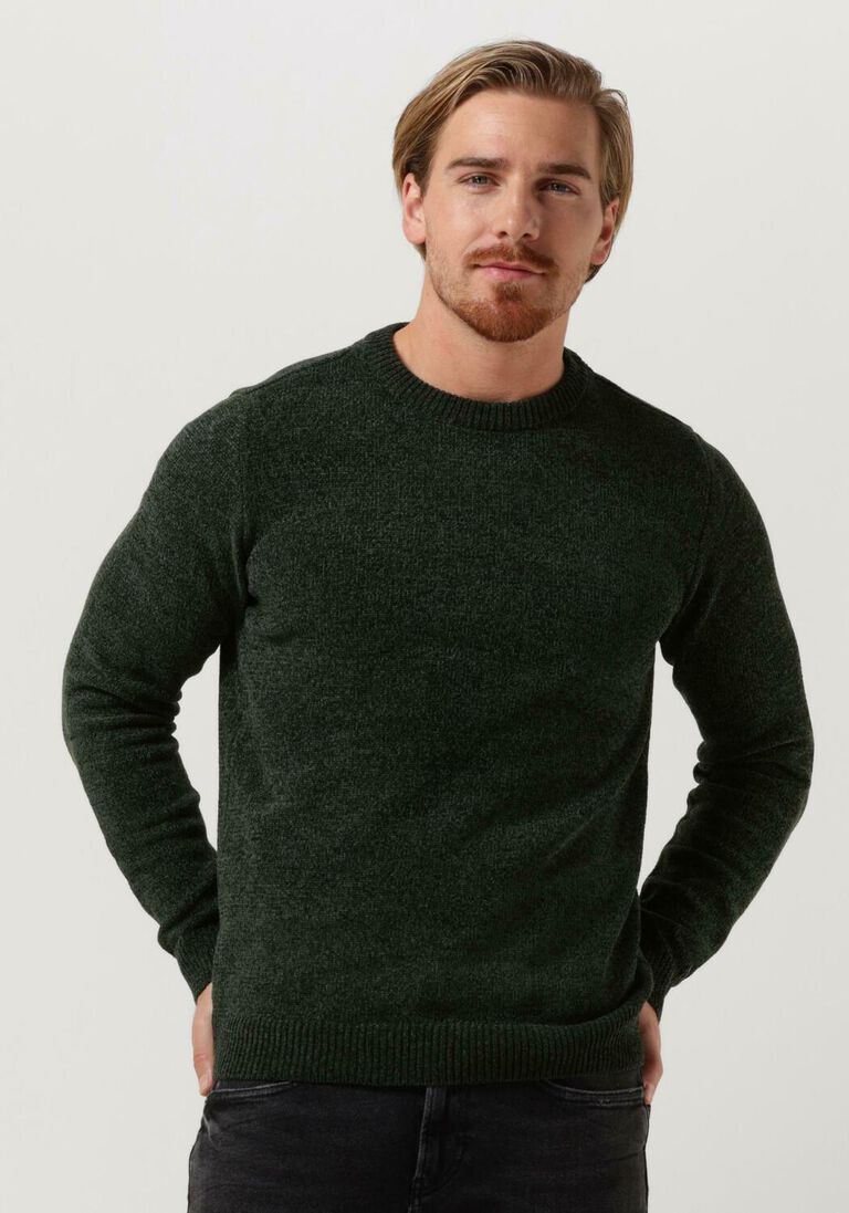 ANERKJENDT donkergroene anerkjendt trui aksune chenille knit
