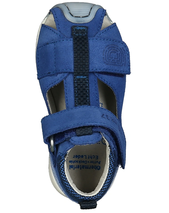 Leder-Sandalen ULLI mit Zehenschutz in blau